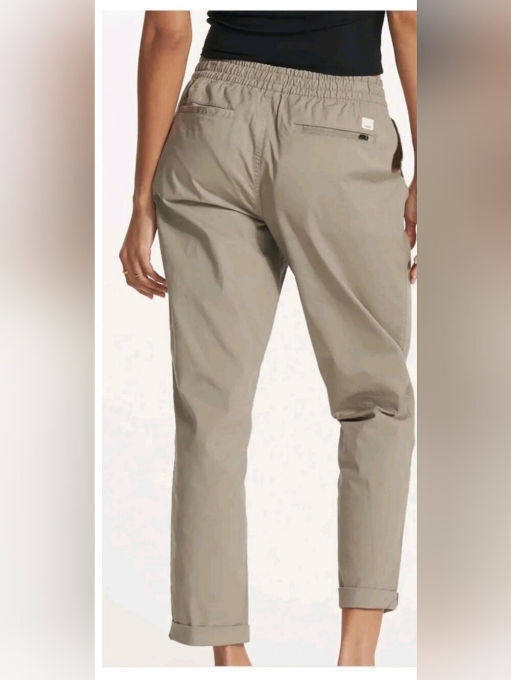 Vuori Women's Drawstring Track Pants in Taupe - Picture 3 of 9